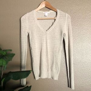 Victoria’s Secret Beige Knitted Fringe Top